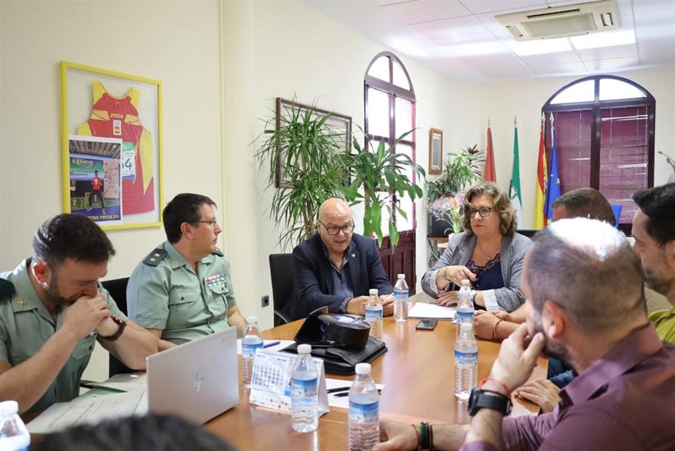 Reunión de la Junta Local de Seguridad de Huelma.