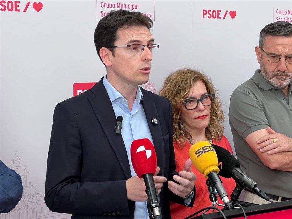 El portavoz del Grupo Municipal Socialista, Pedro Herrero.