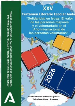 Andalucía convoca una nueva edición del Certamen Literario Escolar sobre voluntariado.