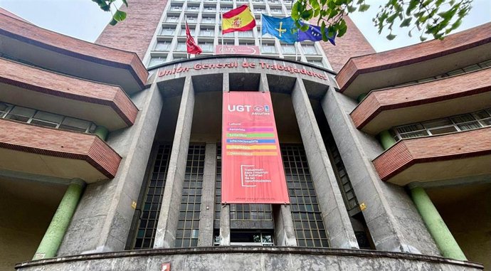 Archivo - Sede de UGT Asturias. Edificio de UGT Asturias.