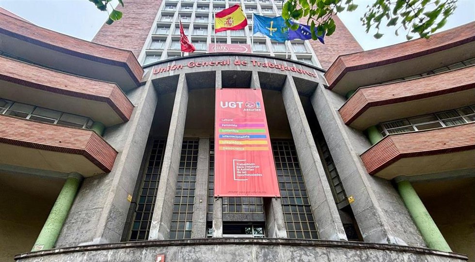 Archivo - Sede de UGT Asturias. Edificio de UGT Asturias.