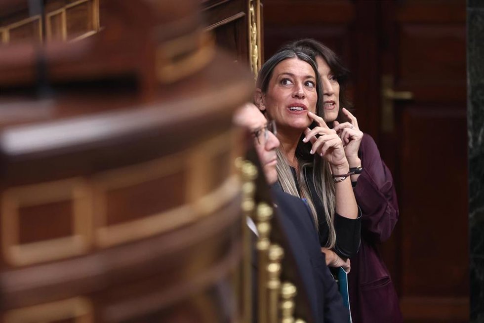 Archivo - La portavoz de Junts en el Congreso, Miriam Nogueras, durante un pleno en el Congreso de los Diputados, a 15 de abril de 2026, en Madrid (España).