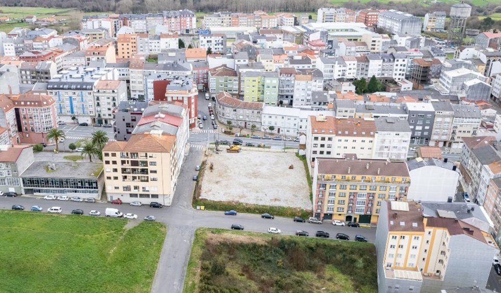 Parcela de Carballo en la que se situará un centro para entidades sociales