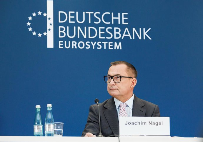 Archivo - 05 March 2026, Hess, Frankfurt/Main: Joachim Nagel, President of the Deutsche Bundesbank, addresses the audience at the institution's press conference on the 2025 Annual Report. Photo: Hannes P. Albert/dpa
