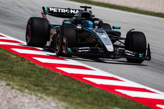 Archivo - Arquivo - 63 RUSSELL George (GBR), Mercedes AMG F1 Team W16, ação durante o Grande Prêmio Aramco da Espanha de Fórmula 1 de 2025, 9ª etapa do Campeonato Mundial de Fórmula 1 da FIA de 2025, de 30 de maio a 1º de junho de 2025 no Circuito de Bar