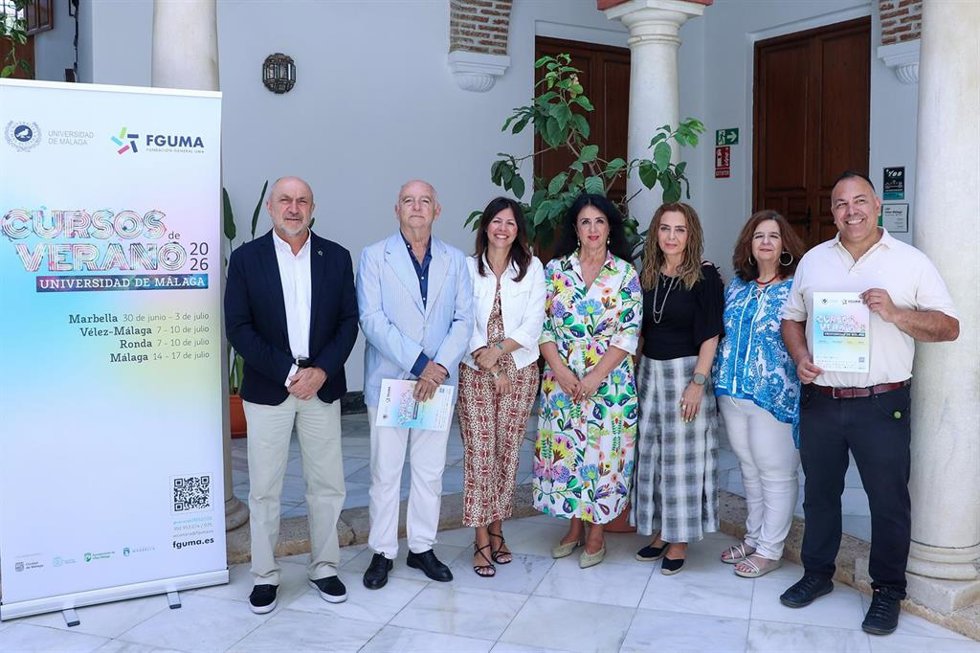 Presentación de los Cursos de Verano de la UMA en Vélez-Málaga.