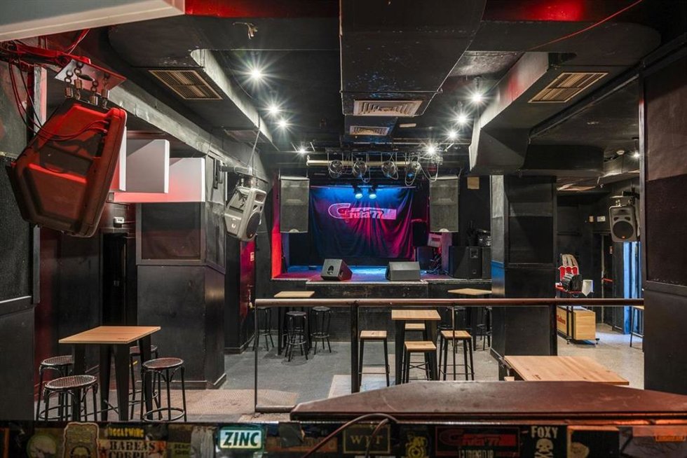 Interior de Gruta 77, en Carabanchel