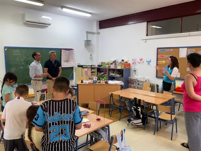 Visita al colegio Agustín Serrano de Haro.
