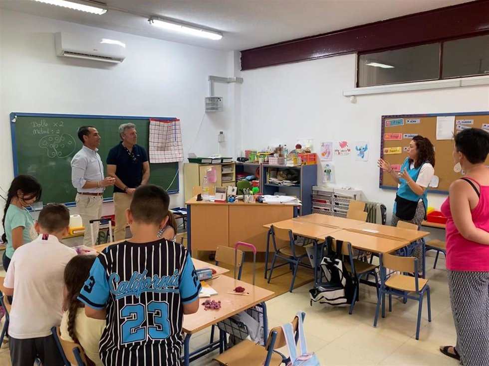 Visita al colegio Agustín Serrano de Haro.