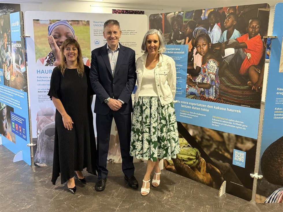 Kiroletxea acoge una exposición de UNICEF Comité Euskadi