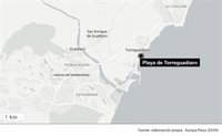 Fallece un bañista en la playa de Torreguadiaro en San Roque (Cádiz)