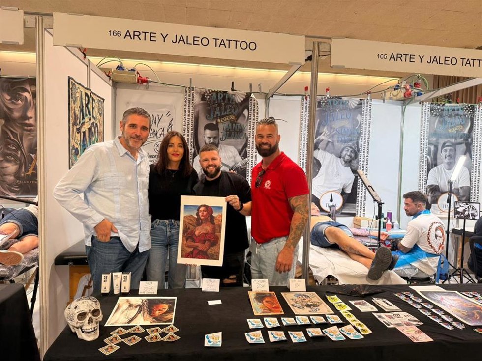 Inauguración de la V Almería Tattoo Convention en el Palacio de Congresos Cabo de Gata, en El Toyo.