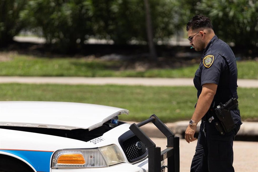 Un agente de Policía en Houston, Texas