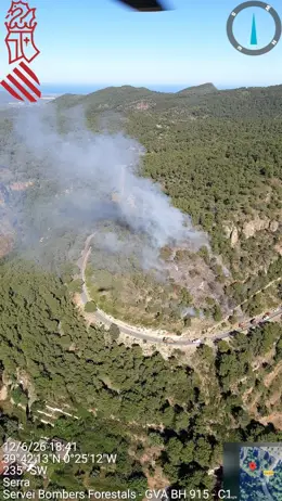 Imagen del incendio