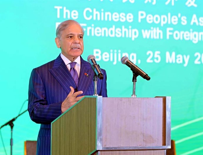May 26, 2026, Pakistan: Prime Minister of Pakistan, Muhammad Shehbaz Sharif, Celebrates 75 Years of Diplomatic Relations Between Pakistan and China in Beijing Ceremony