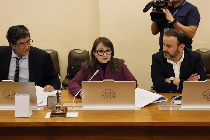 Valparaiso, 9 de junio 2026. La diputada Marcela Hernando en la sesión de la comision AC Nicolas Grau  Sebastian Cisternas/Aton Chile
