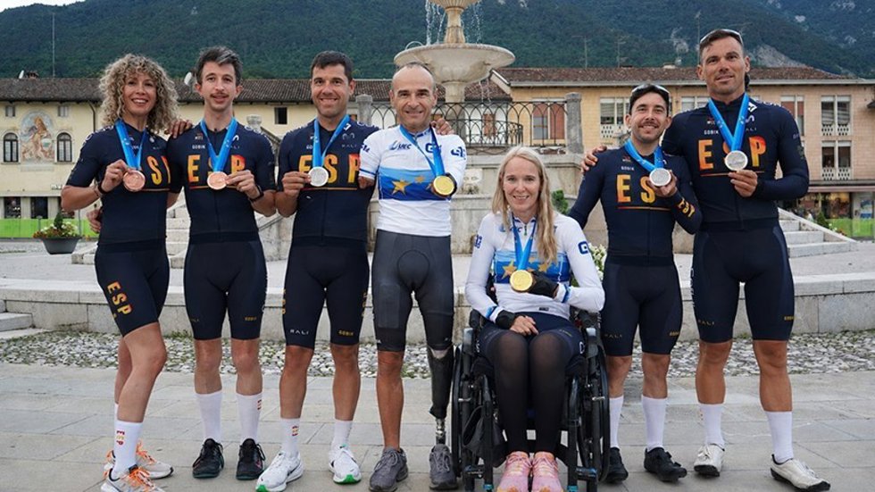 España empieza con seis medallas el Europeo de ciclismo paralímpico