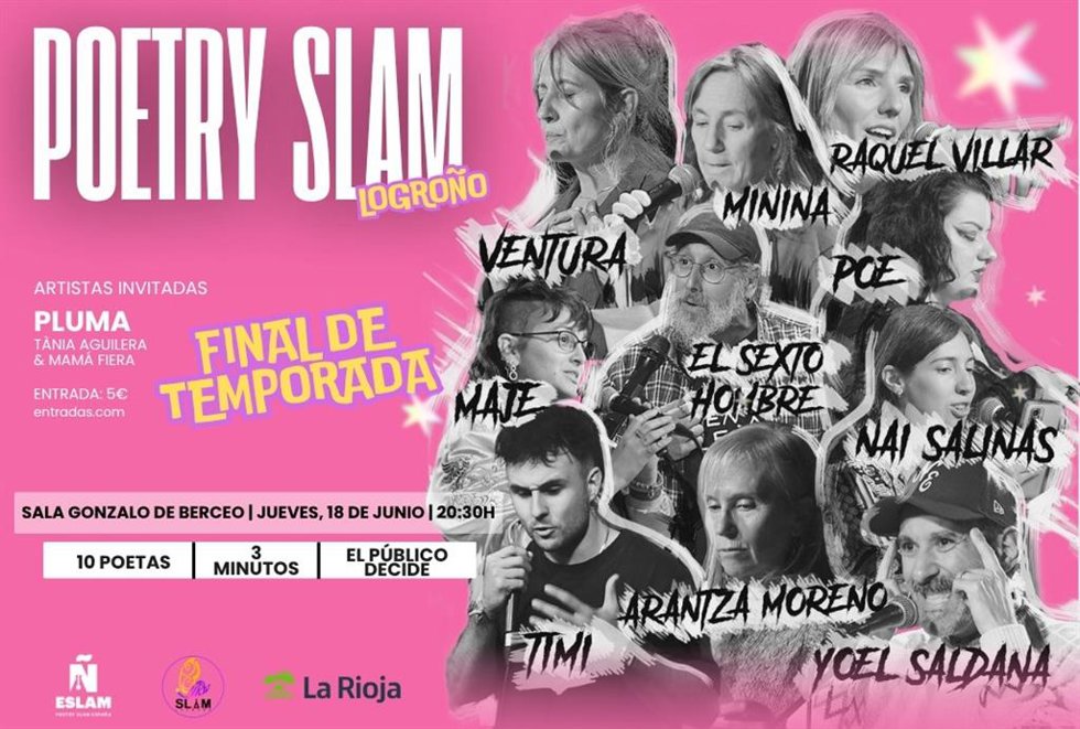 Diez poetas competirán en Logroño por una plaza en el campeonato de España de 'Poetry Slam'