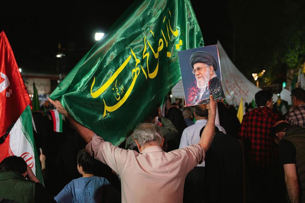 Concentración en Teherán (Irán) en memoria del ayatolá Alí Jamenei 