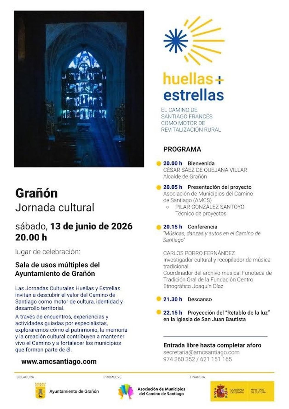 Grañón acoge una jornada cultural que reivindica el Camino de Santiago como motor de revitalización rural