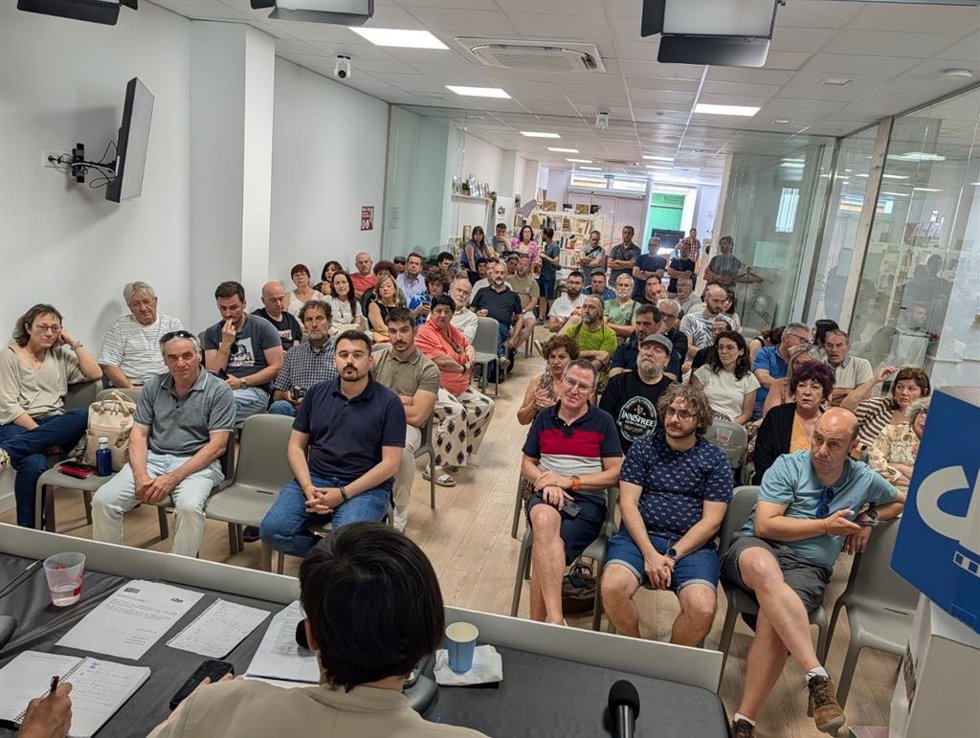 Reunión del Comité Nacional de CHA celebrada este sábado en la sede nacional de la formación aragonesista. 