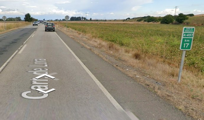 Un fallecido y dos heridos de gravedad en un accidente en la A-457 en Lora del Río (Sevilla).