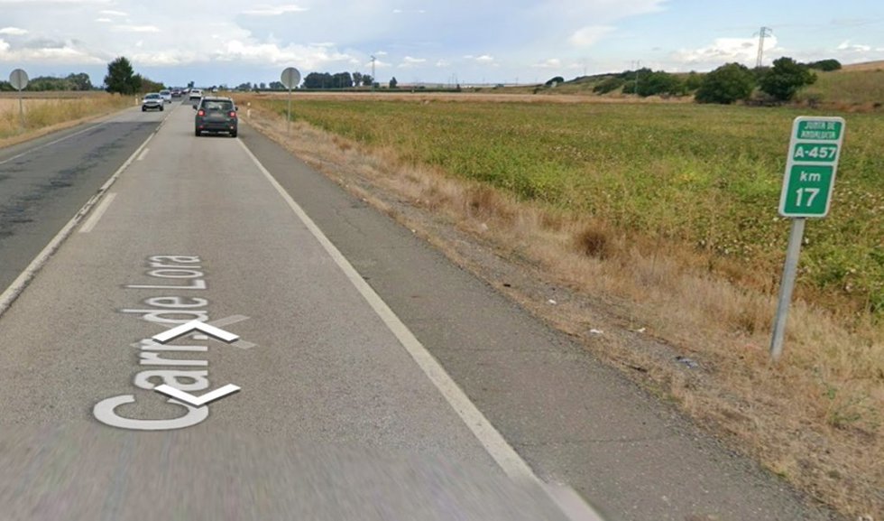 Un fallecido y dos heridos de gravedad en un accidente en la A-457 en Lora del Río (Sevilla).