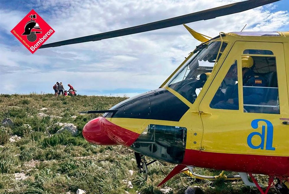 Archivo - Helicóptero de rescate del Consorcio Provincial de Bomberos de Alicante (CPBA) en imagen de archivo