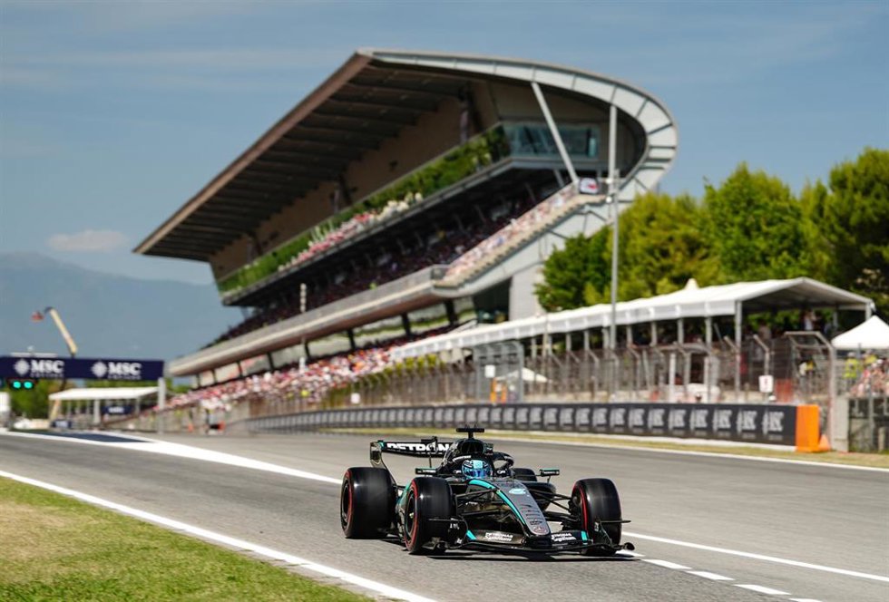 George Russell en el Circuit de Barcelona-Catalunya