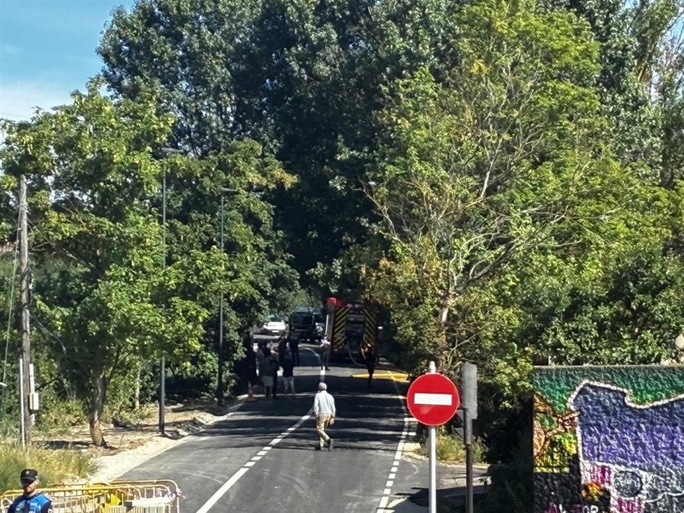 Incendio en el Camino de Cortes de Burgos.