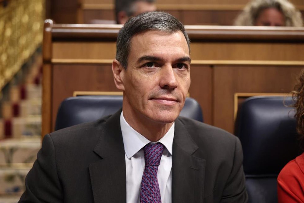 Archivo - El presidente del Gobierno, Pedro Sánchez, durante una sesión de control al Gobierno, en el Congreso de los Diputados, a 25 de febrero de 202, en Madrid (España). El Gobierno afronta una nueva sesión de control con temas de actualidad sobre la m