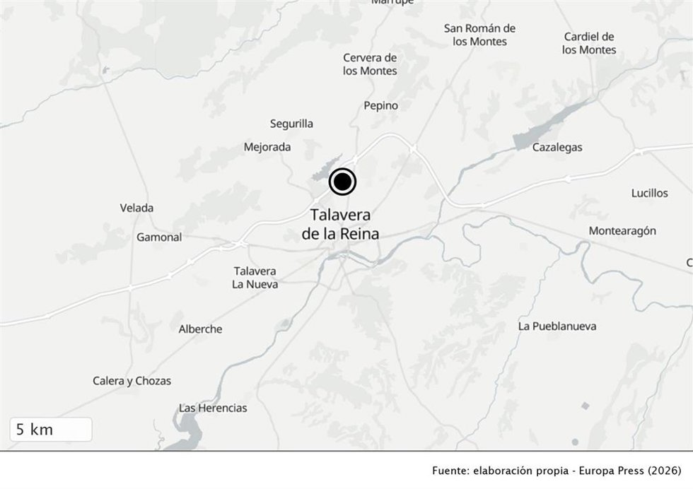 Muere un hombre tras ser atropellado en la A-5 a la altura de Talavera de la Reina