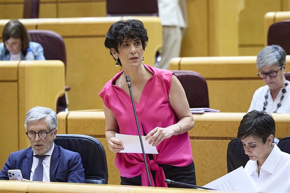 Elma Saiz, Ministra de Inclusión, Seguridad Social y Migraciones y portavoz del Gobierno, 