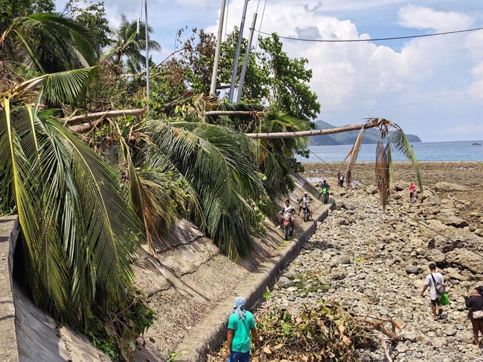 Imagen de las secuelas del terremoto del 8 de junio en Sarangani (Filipinas)