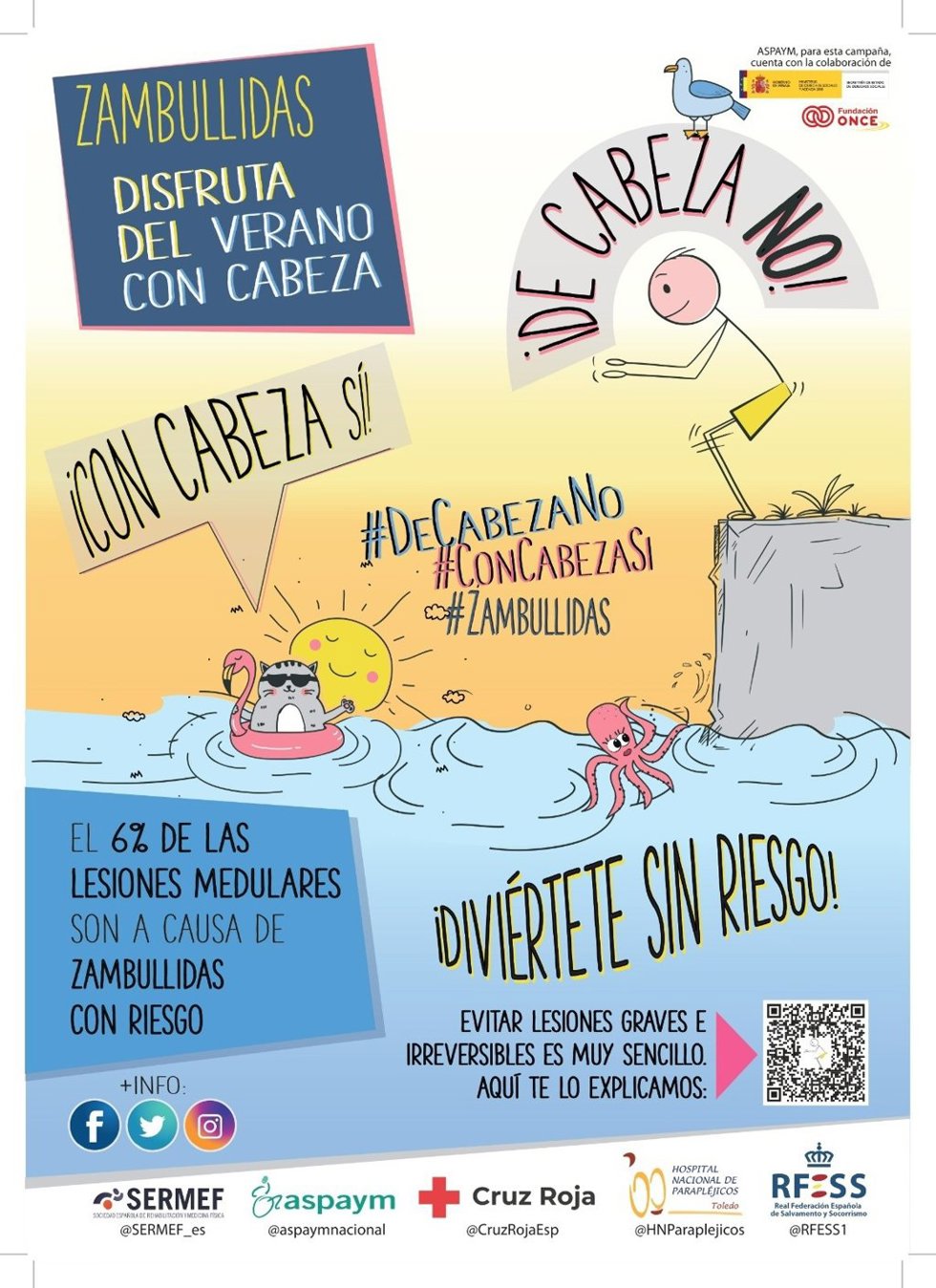 Parapléjicos y entidades de referencia hacen un llamamiento a evitar las zambullidas imprudentes este verano