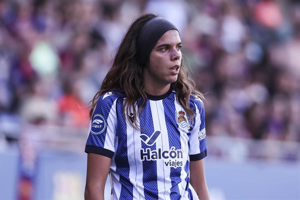 Andreia Jacinto con la Real Sociedad