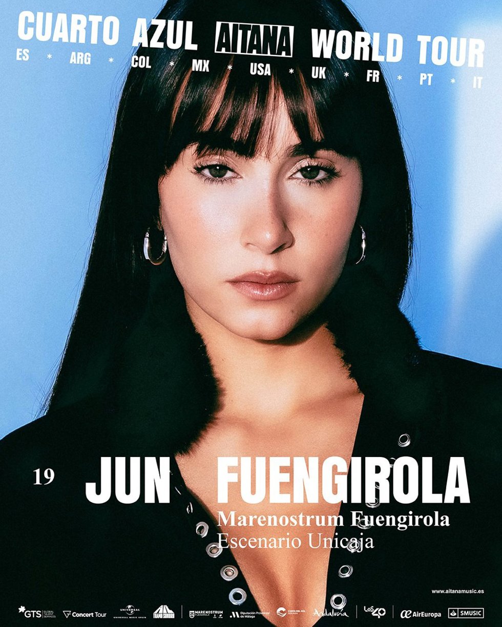 Cartel del concierto de Aitana en Marenostrum Fuengirola