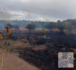 Imagen del incendio