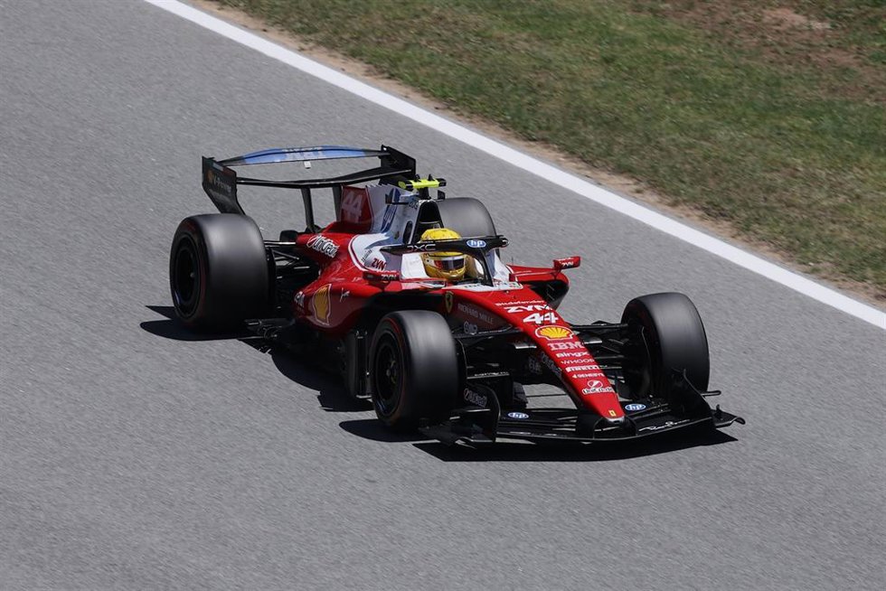 Lewis Hamilton en el Circuit de Barcelona-Catalunya