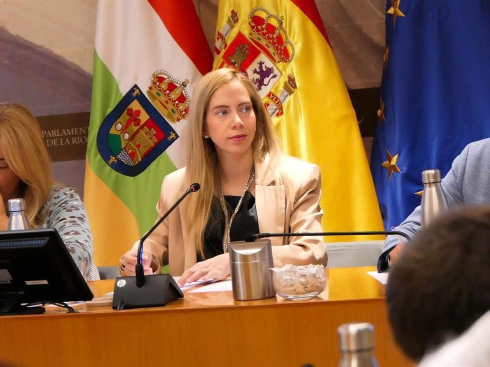 La presidenta del Parlamento riojano, Marta Fernández Cornago