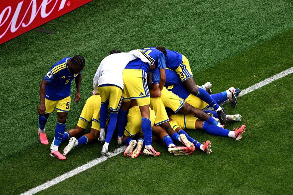 Los jugadores de Curazao celebran su gol ante Alemania en el Mundial de 2026