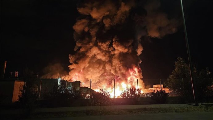 Incendio en el PTR iniciado esta pasada madrugada.