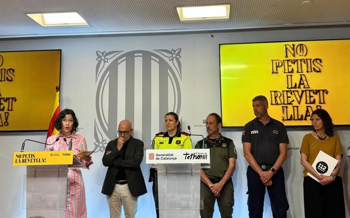 La consellera de Interior y Seguridad Pública, Núria Parlon, en la presentación del dispositivo para Sant Joan