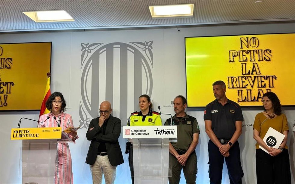 La consellera de Interior y Seguridad Pública, Núria Parlon, en la presentación del dispositivo para Sant Joan
