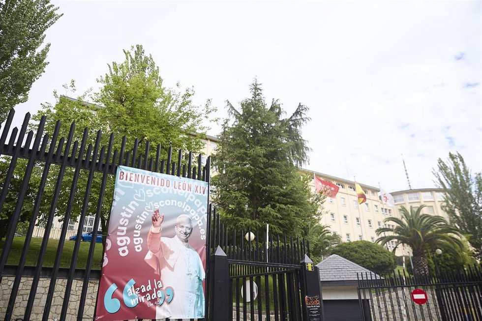 Entrada del Colegio San Agustín, a 4 de junio de 2026, en Madrid (España). 