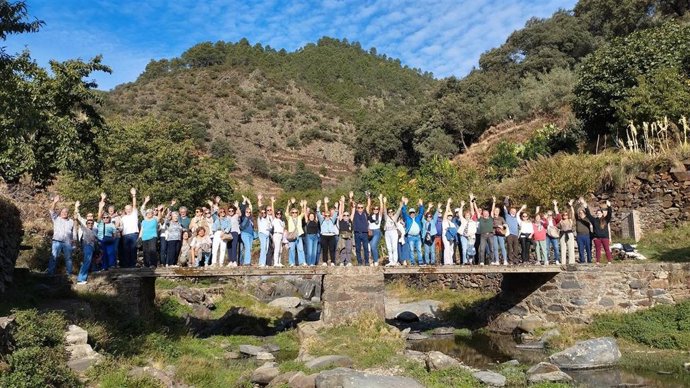 Participantes en el programa 'Extremadura Verde en la Mirada' que impulsan el SEPAD y ADENEX.