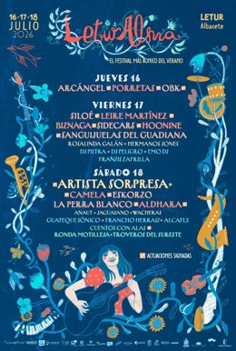 Cartel por días del Leturalma.