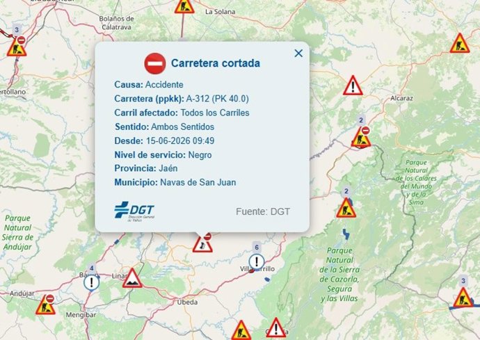 Situación del accidente