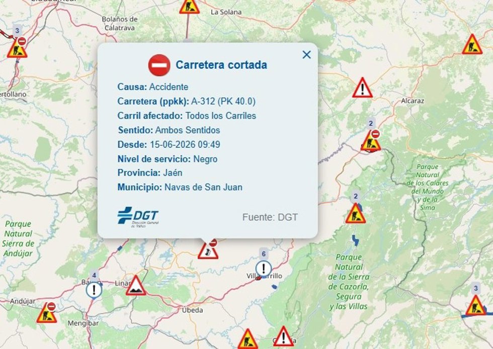 Situación del accidente