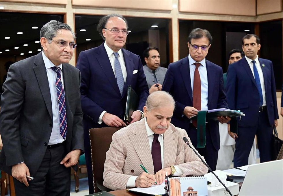 El primer ministro de Pakistán, Shehbaz Sharif.